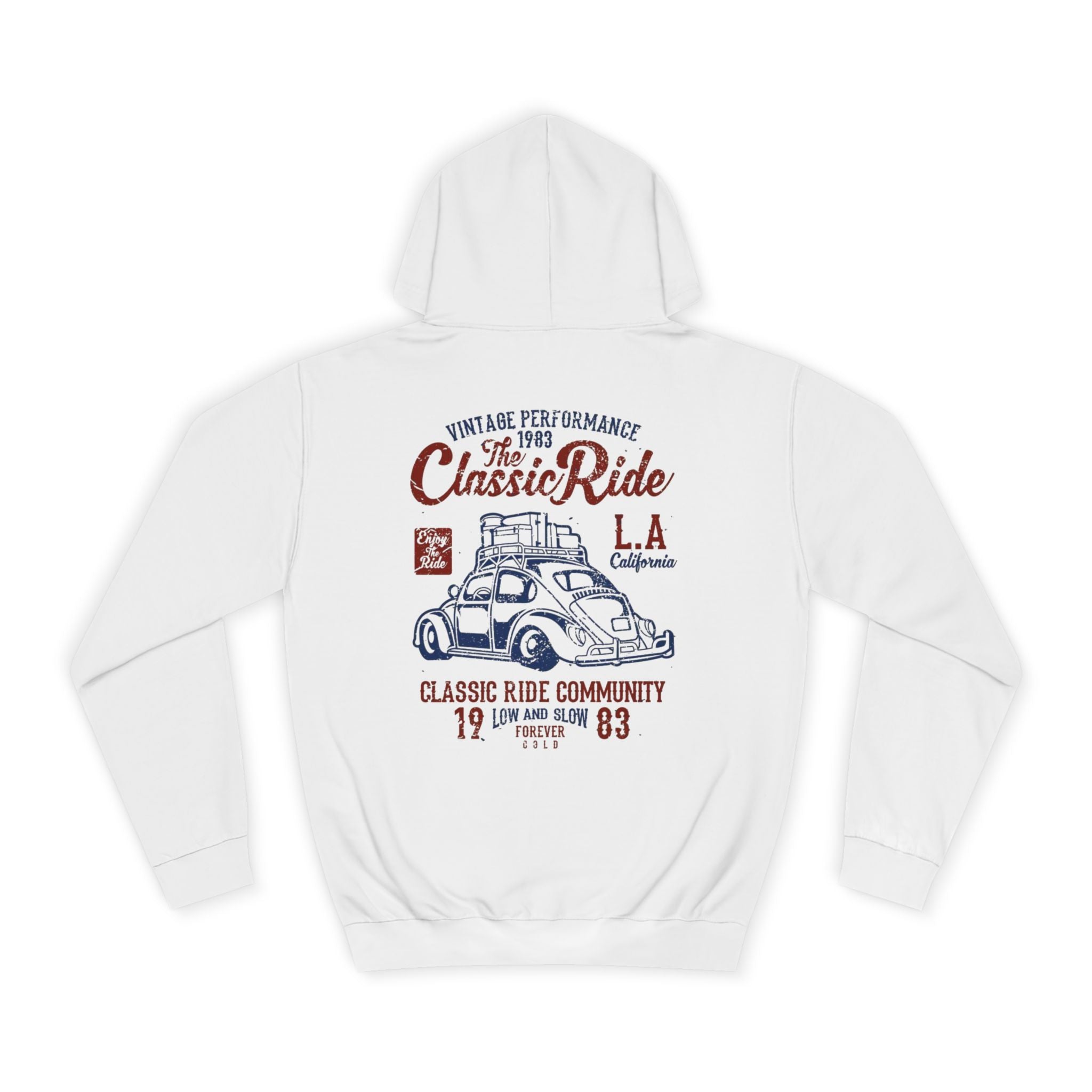 LA Vintage College Hoodie | Unisex Sweatshirt | Retro Graphic Hoodie | Gift for Car Enthusiasts | California Style | Unisex Apparel | WorldMarketCo
