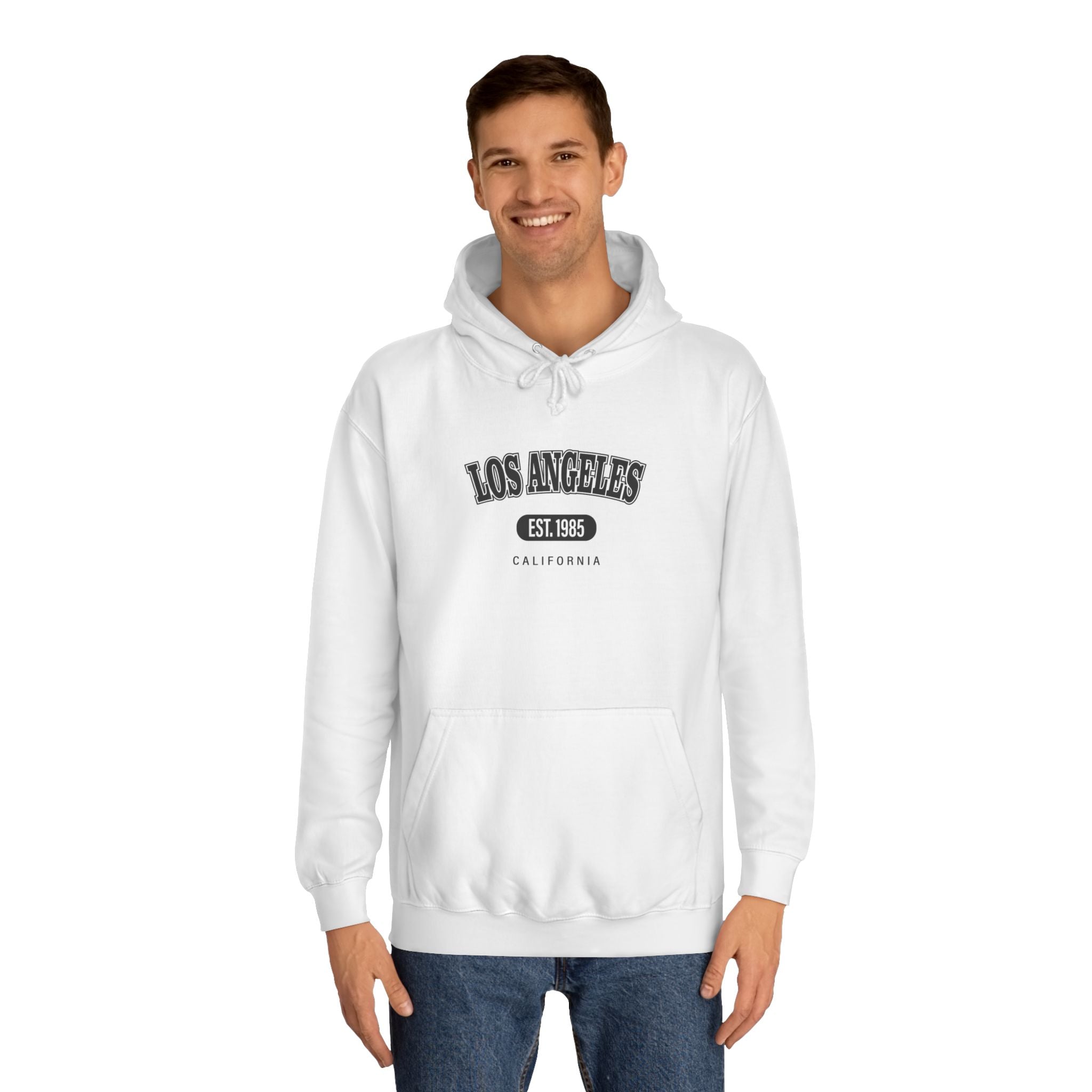 LA Vintage College Hoodie | Unisex Sweatshirt | Retro Graphic Hoodie | Gift for Car Enthusiasts | California Style | Unisex Apparel | WorldMarketCo
