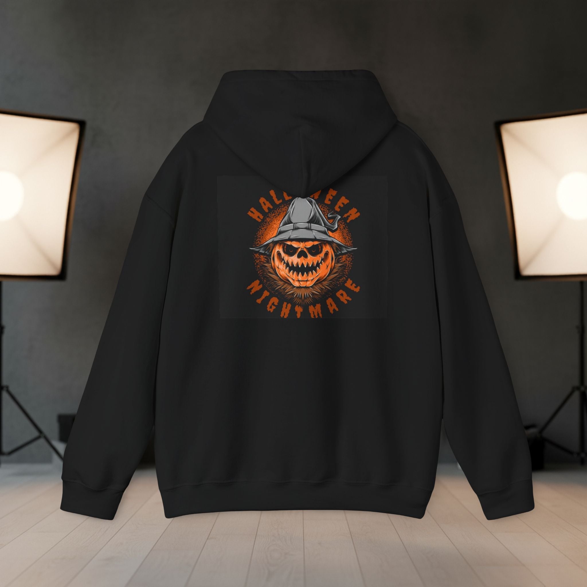 Halloween-themed Unisex Hoodie, Spooky Sweatshirt for Costume Parties, Autumn Gift, Cozy Fall Wear, Scary Movie Night Essential | WorldMarketCo