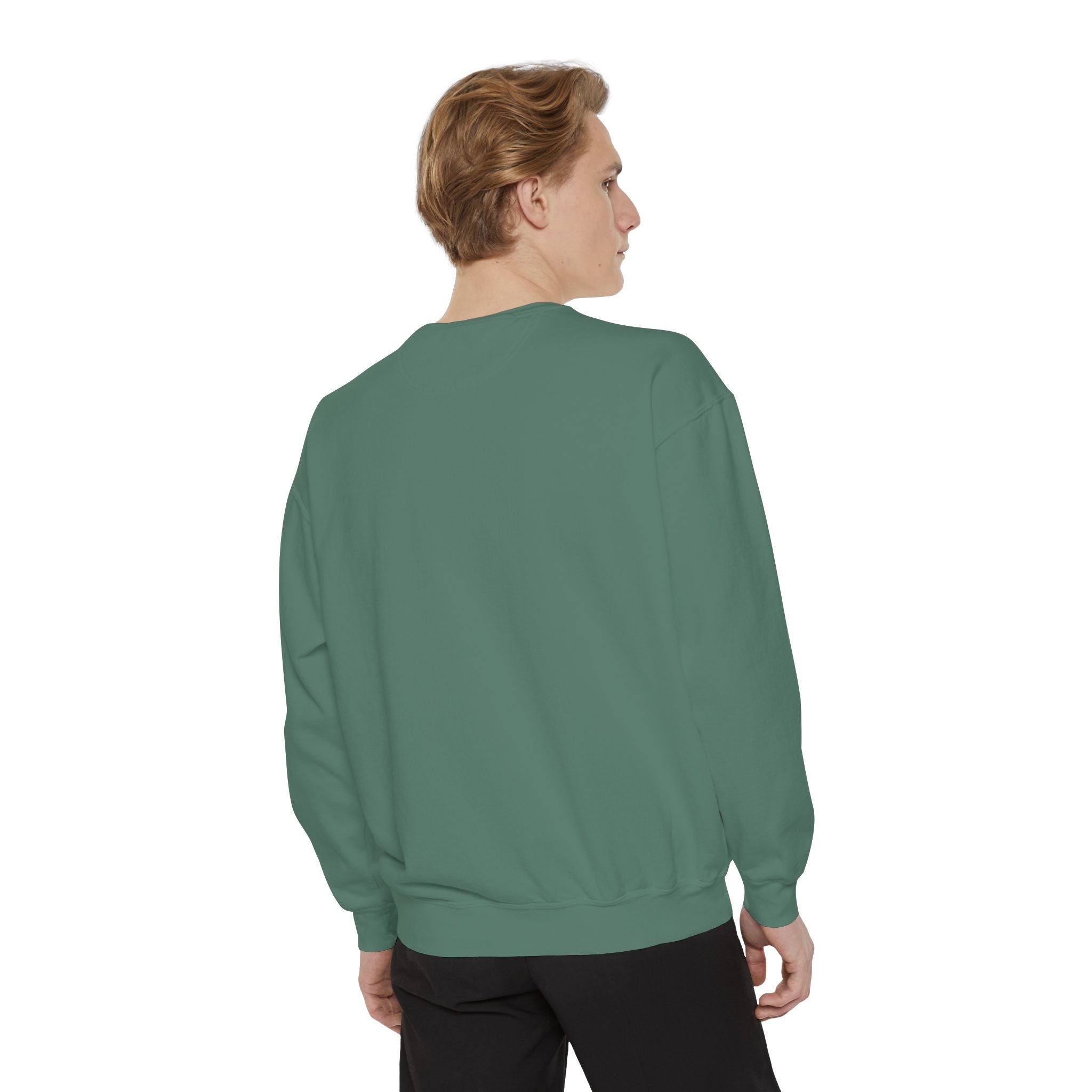 Garment-Dyed Mushroom Sweatshirt - Cozy Unisex Pullover, Nature Lovers Gift, Fall Fashion, Mushroom Decor, Eco-Friendly Style