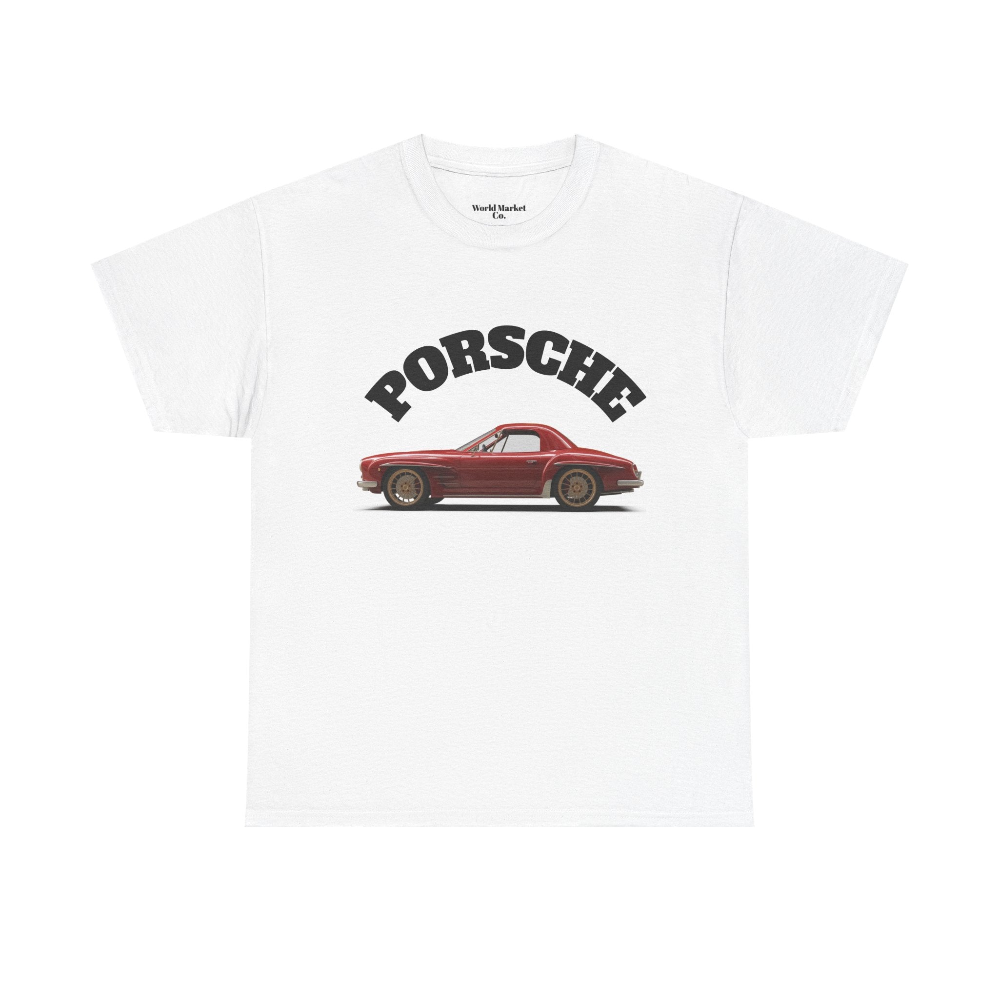 Porsche Graphic Tee - Cool Car Lover's Shirt, Automotive Gift, Casual Style, Unisex Cotton T-Shirt, Unique Vintage Car Apparel | WorldMarketCo