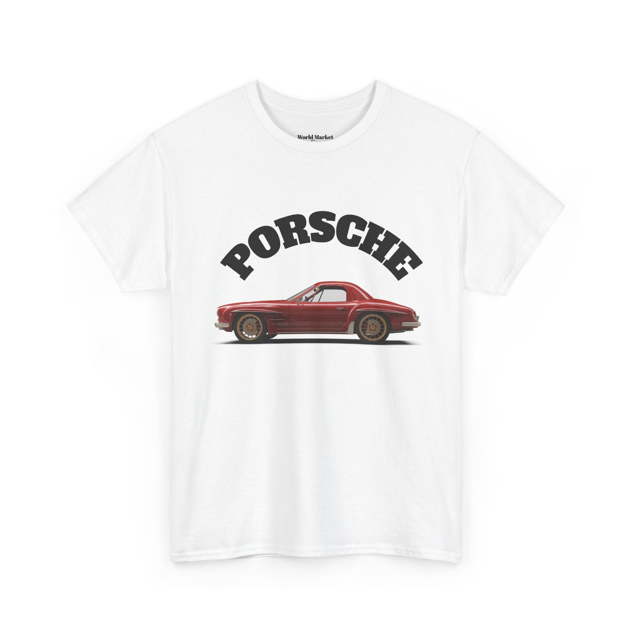 Porsche Graphic Tee - Cool Car Lover's Shirt, Automotive Gift, Casual Style, Unisex Cotton T-Shirt, Unique Vintage Car Apparel | WorldMarketCo