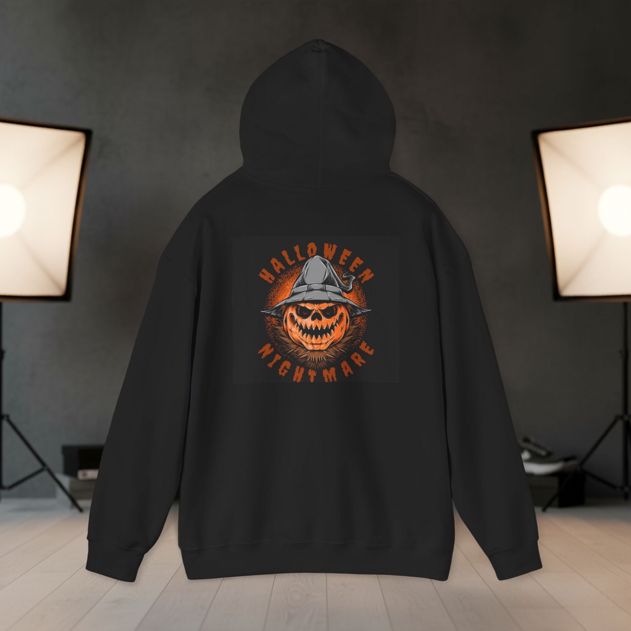 Halloween-themed Unisex Hoodie, Spooky Sweatshirt for Costume Parties, Autumn Gift, Cozy Fall Wear, Scary Movie Night Essential | WorldMarketCo
