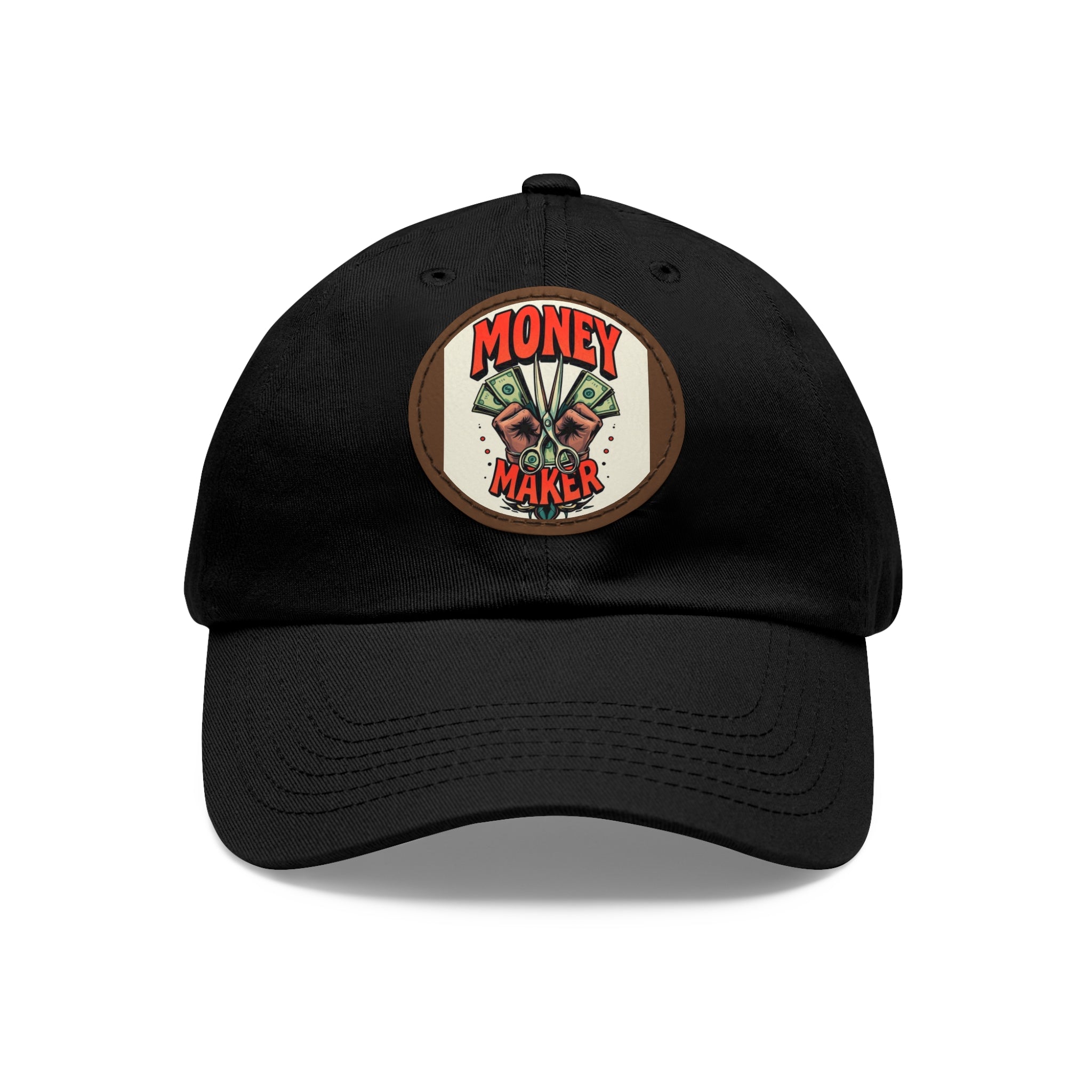 Money Maker Dad Hat with Leather Patch, Stylish Caps for Dads, Trendy Accessories, Father's Day Gift, Casual Wear | WorldMarketCo