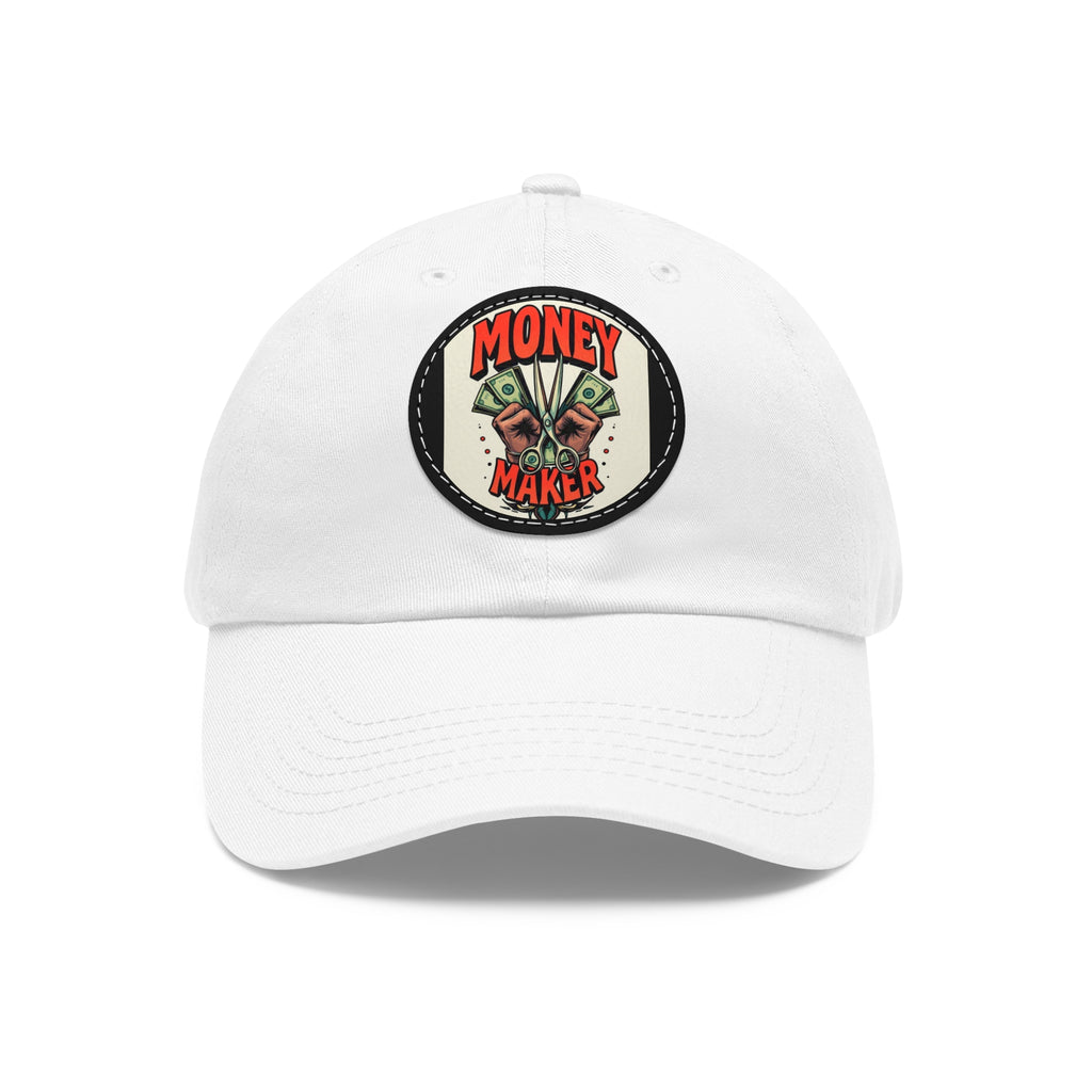 Money Maker Dad Hat with Leather Patch, Stylish Caps for Dads, Trendy Accessories, Father's Day Gift, Casual Wear | WorldMarketCo