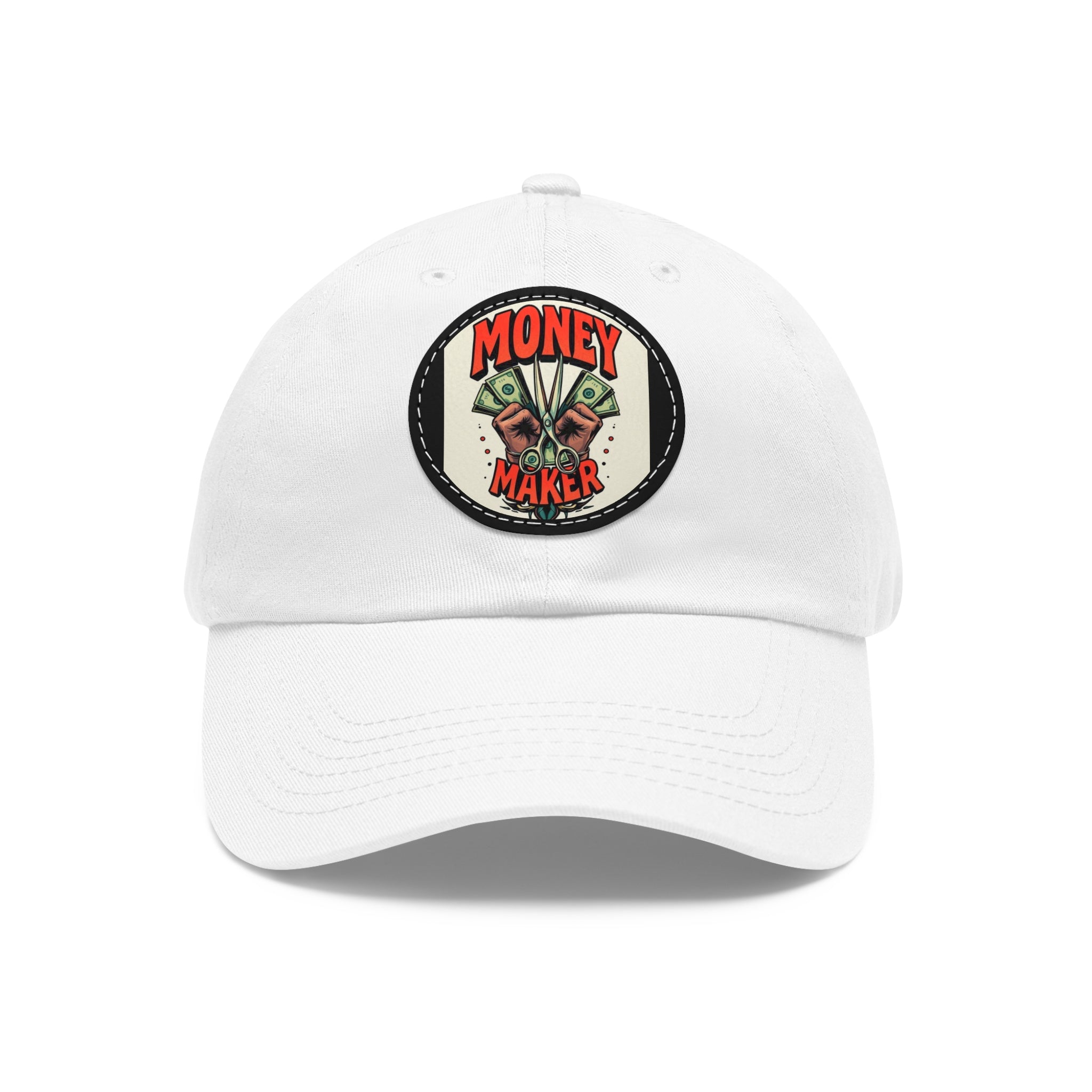 Money Maker Dad Hat with Leather Patch, Stylish Caps for Dads, Trendy Accessories, Father's Day Gift, Casual Wear | WorldMarketCo