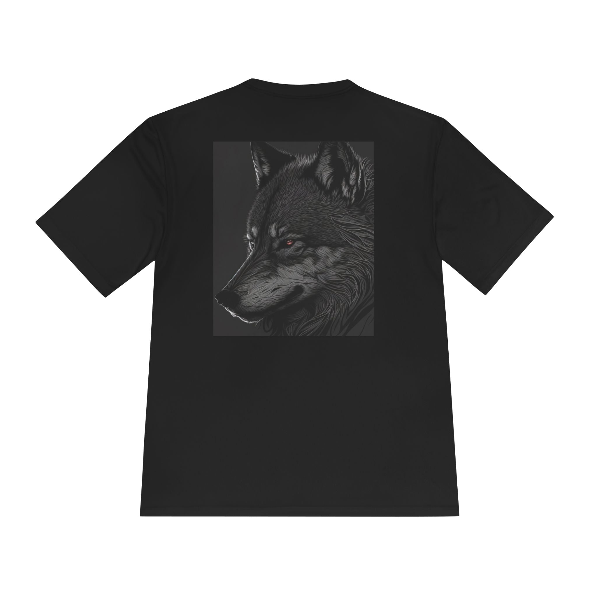 Wolf Howling Unisex Moisture Wicking Tee, Outdoor Apparel, Gift for Nature Lovers, Cool Graphic Tee, Activewear T-Shirt | WorldMarketCo